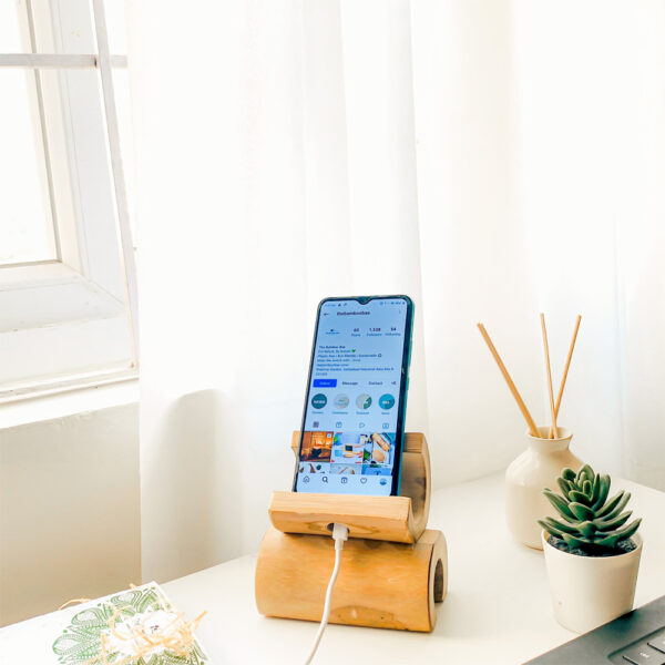 Bamboo Mobile Holder | Charging Dock | Ideal Bamboo Phone Stand For Corporate Gifting