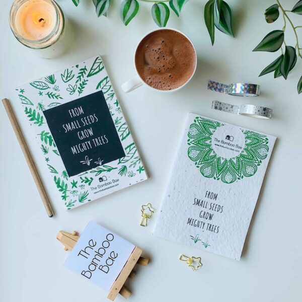 Plantable Notebook | Handmade Recycled Paper | Seed Cover Notepad | A5 Eco Friendly Notebook