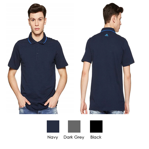 Adidas Solid 's Polo T-Shirt With Contrast Tipping