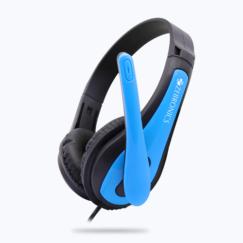 Zebronics H- ZEBRONICS MM HEADPHONE W/MIC AND VOL WITH SINGLE PIN (BOLT)