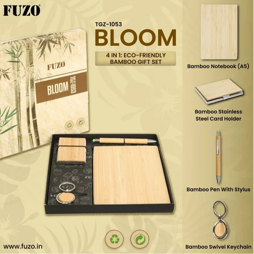FUZO Bloom 4 in 1 Eco-Friendly Bamboo Gift Set