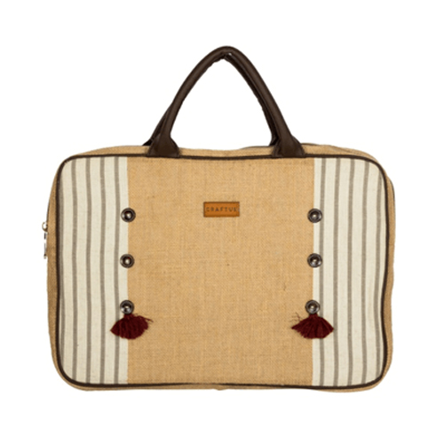 Sleek Laptop Bag – Jute & Handloom Sleek Laptop Bag
