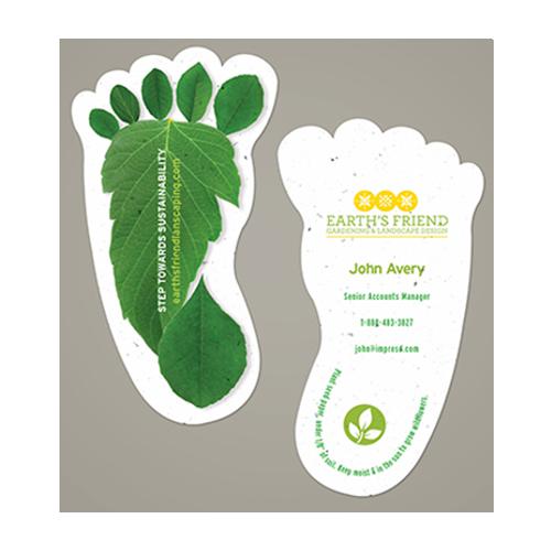 Plantable Visiting Cards [FootPrint Shape]