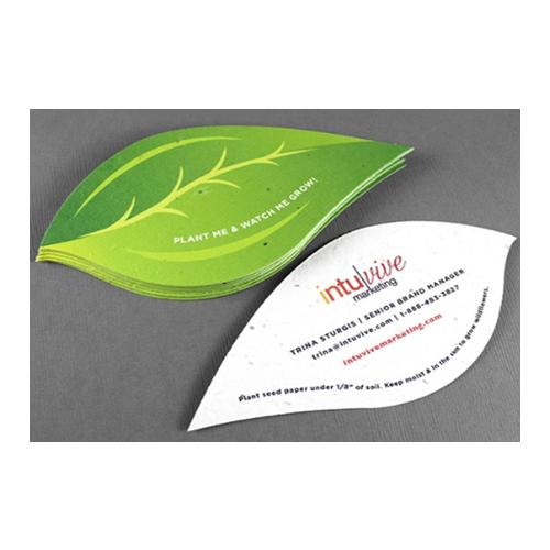 Plantable Visiting Cards [Leaf Shape]