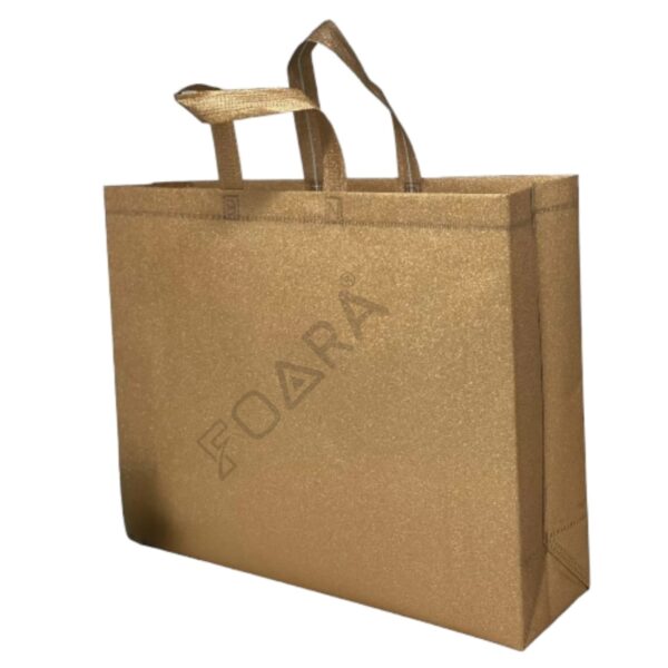 Golden Metalic Shopping Bag