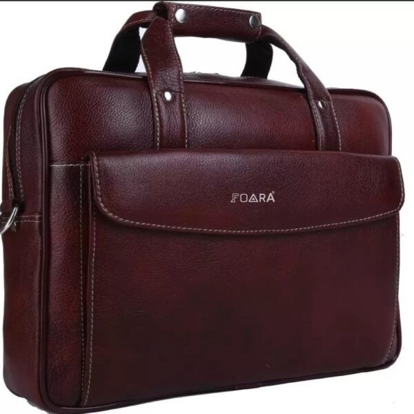 foara orion pure leather laptop office bag