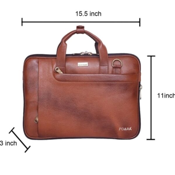 foara Titan pure leather laptop executive bag