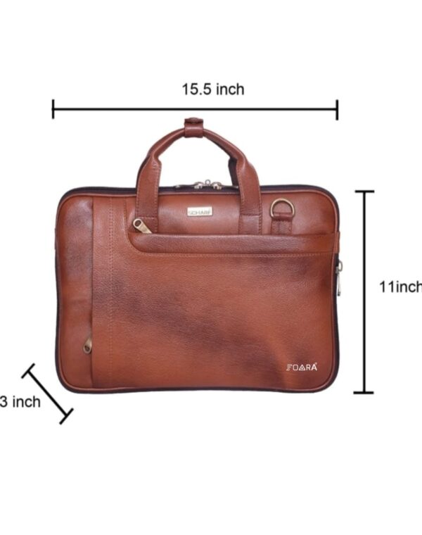 foara Titan pure leather laptop executive bag