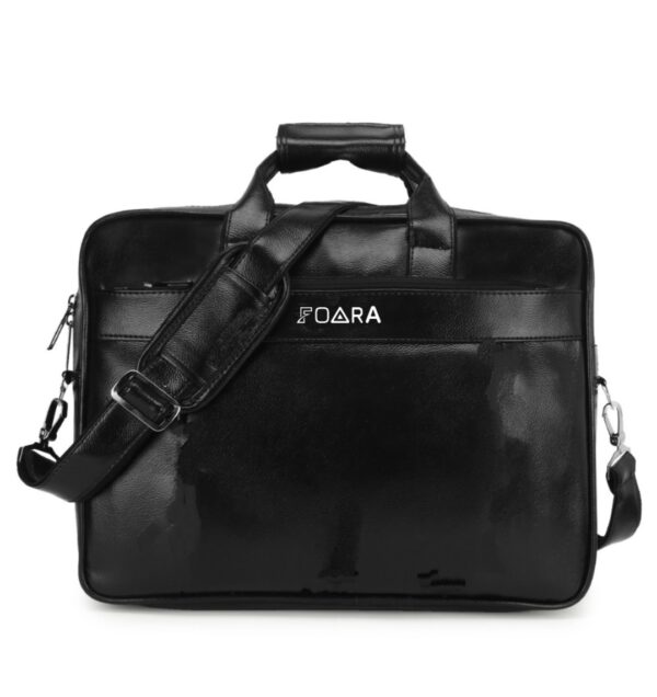 foara clark leather laptop executive bag