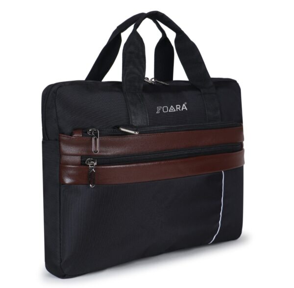 foara cosmus leather laptop bag