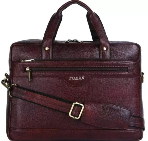 foara hayatt pure leather laptop exectuve messenger bag