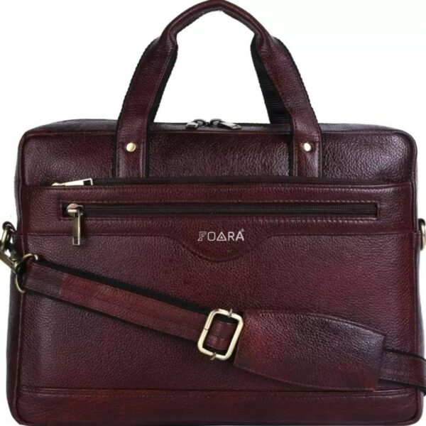 foara hayatt pure leather laptop exectuve messenger bag