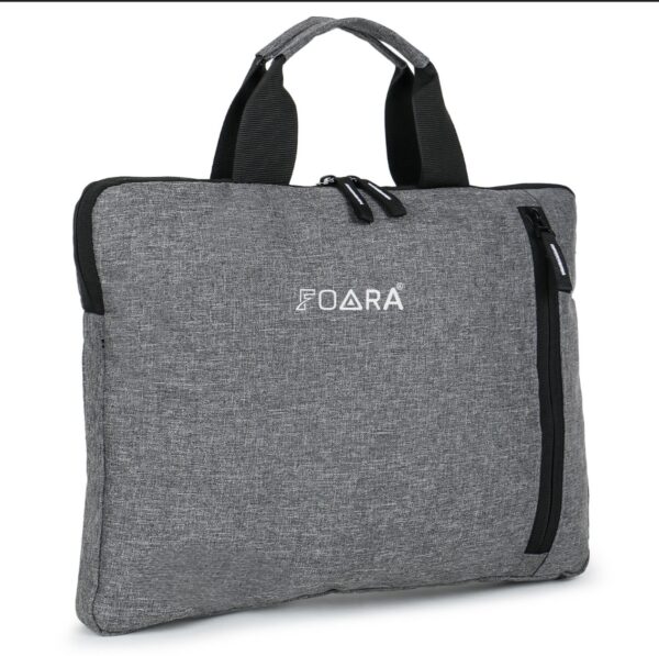 foara khadi grey sleeve bag