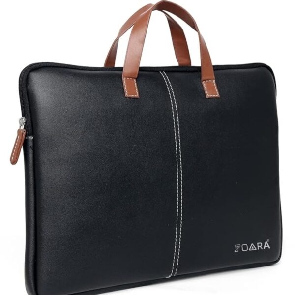 foara leather laptop office bag