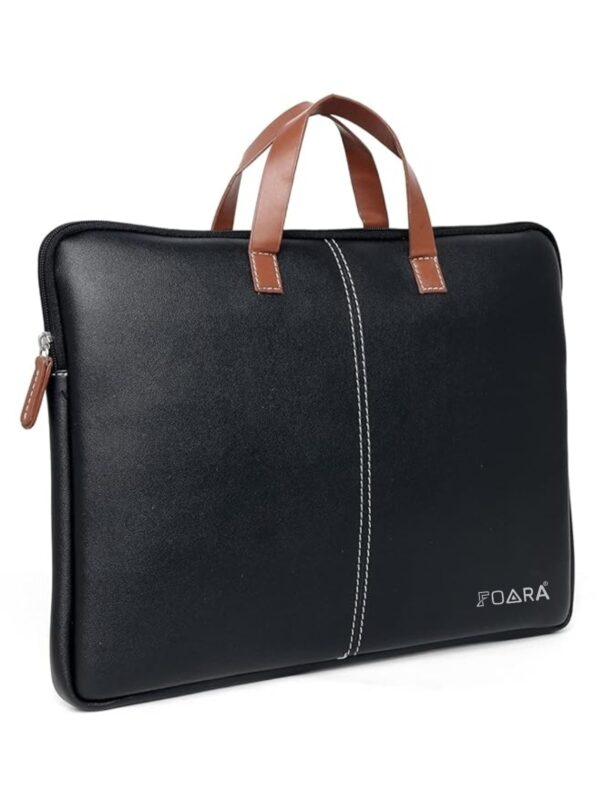 foara leather laptop office bag