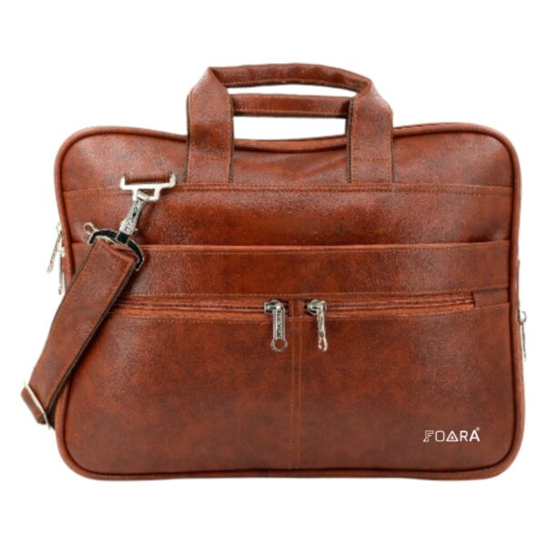 foara royal leather laptop and messenger bag