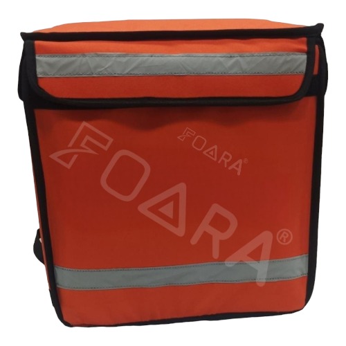 insulated Orange food Delivery Bag