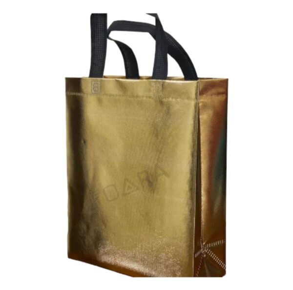 metalic shopping bag