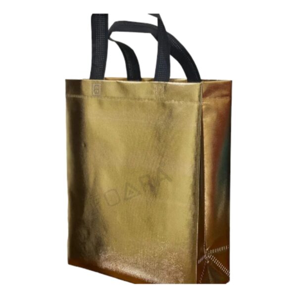 metalic shopping bag