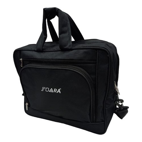 national messenger bag black foara inc